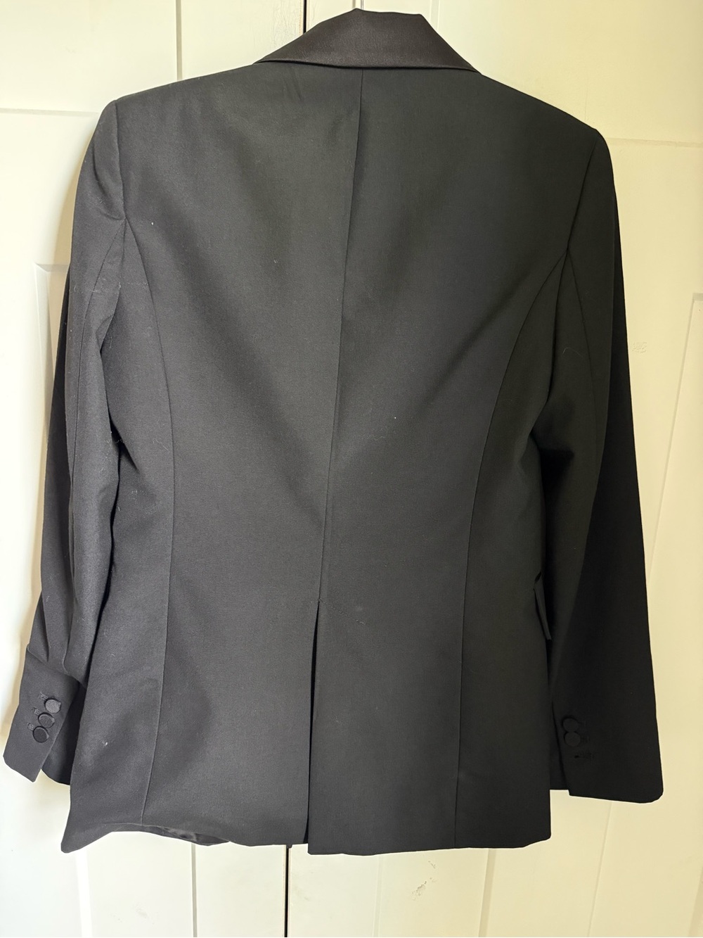 Zara Black Satin Lapel Double-Breasted Blazer size XS, like new. - Picture 5 of 6